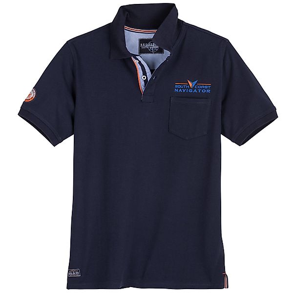 redfield Poloshirt Redfield Übergröße Poloshirt navy günstig online kaufen