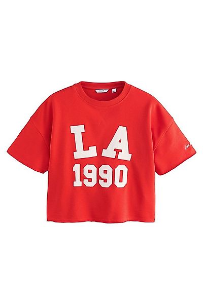 Next T-Shirt Kurzärmliges Rundhals-Sweatshirt mit LA-Grafik (1-tlg) günstig online kaufen