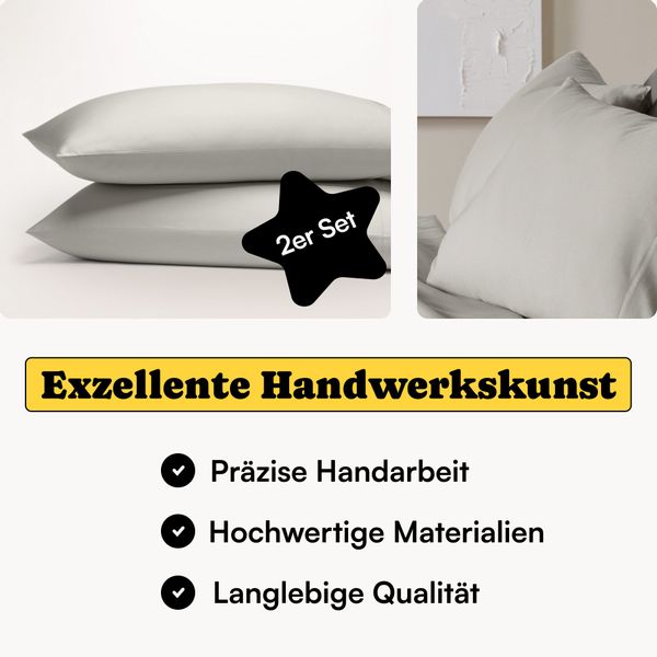 Seralino Kissenbezüge Mako Satin Kissenbezug (100% günstig online kaufen