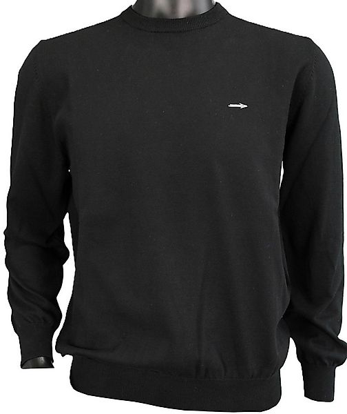 Silberpfeil Strickpullover Premium Herren Pullover aus Feinstrick Rundhals günstig online kaufen