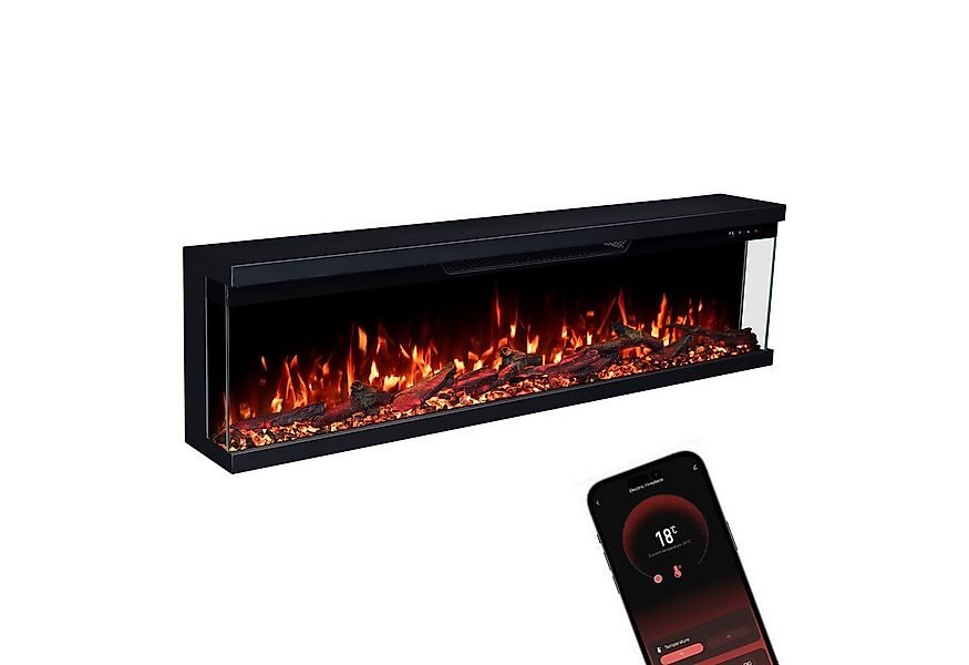 GLOW FIRE Elektrokamin Insert Wandkamin mit 3D Feuer und Heizung (Thermosta günstig online kaufen