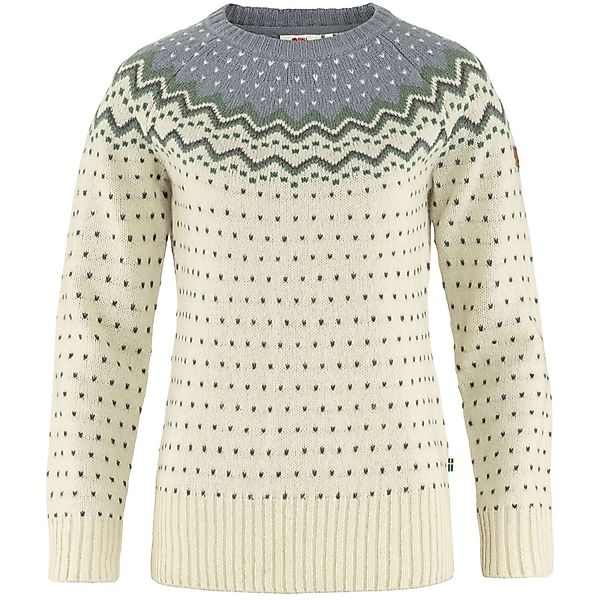 Fjaellraeven Oevik Knit Sweater Chalk White/Flint Grey günstig online kaufen