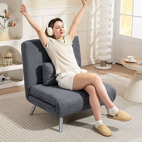 HOMCOM Schlafsofa mit verstellbarer Rückenlehne, abnehmbar günstig online kaufen