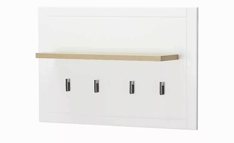 Garderobenpaneel  Assenza ¦ weiß ¦ Holzwerkstoff foliert ¦ Maße (cm): B: 86 günstig online kaufen