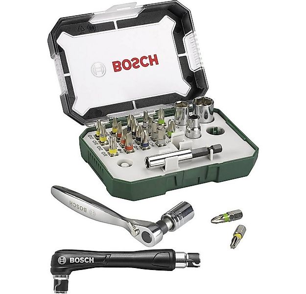 BOSCH Bit-Set Bosch Prom 27tlg. Schrauberbit mit Ratsche 2607017392, inkl. günstig online kaufen