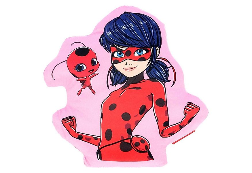 Miraculous - Ladybug Dekokissen Kuschelkissen – Flauschiges Kopfkissen für günstig online kaufen