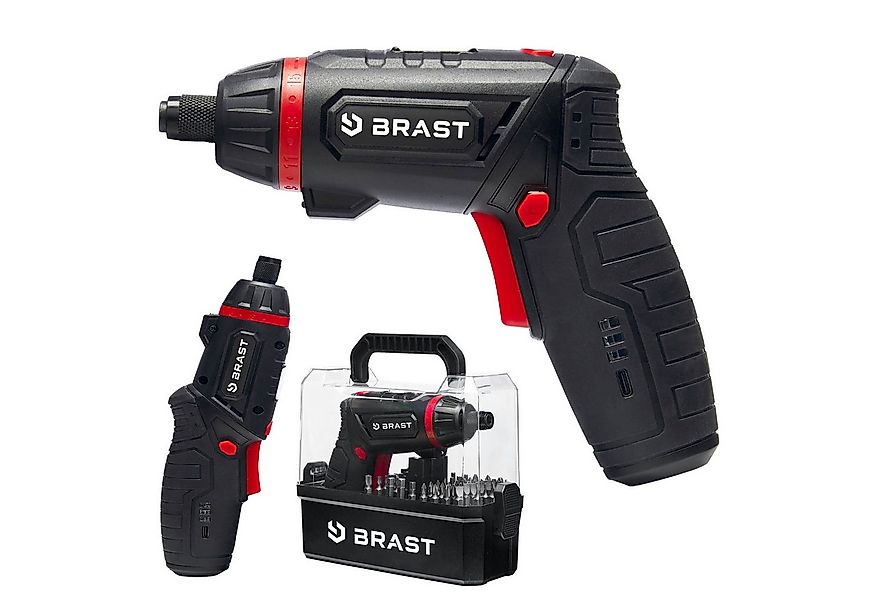 BRAST Akku-Bohrschrauber 4,0V / 2Ah Li-Ion-Akku, 54 Chrom-Vanadium-Bits, sc günstig online kaufen