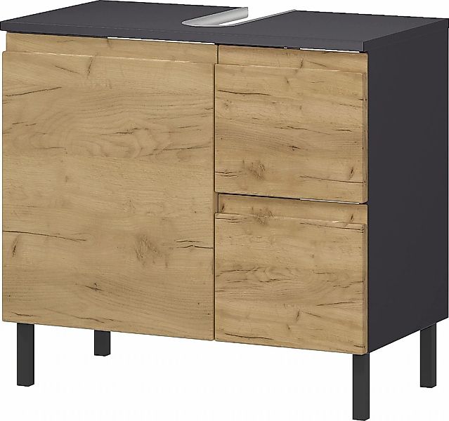 GERMANIA Waschbeckenunterschrank "Scantic" 1 Stk. tlg. mit Siphonausschnitt günstig online kaufen