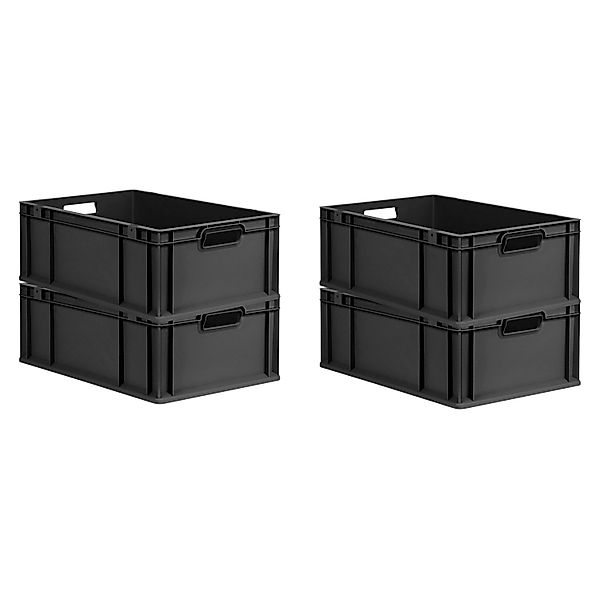 PROREGAL SuperSparSet 4x Eurobox Nextgen Grip HxBxT 22x40x60cm 44 Liter Gri günstig online kaufen