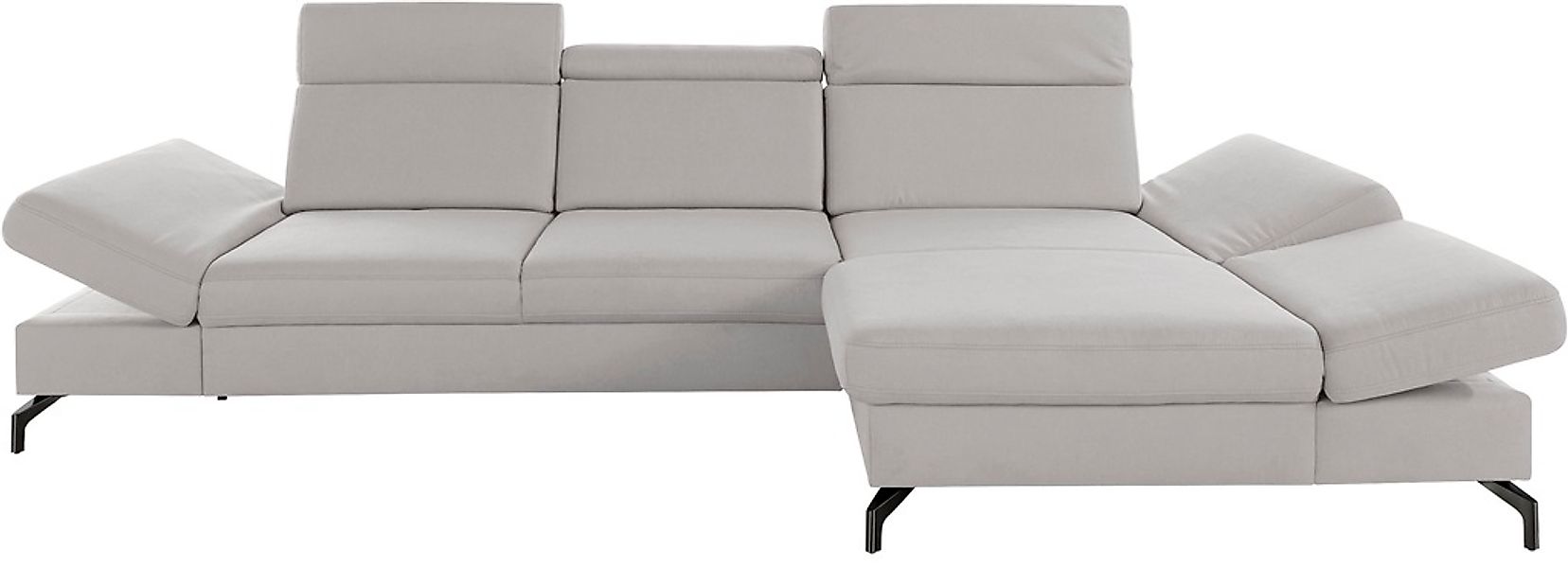 sit&more Ecksofa »Brisbane L-Form«, Fußhöhe 12 cm, inklusive Sitztiefen-, A günstig online kaufen