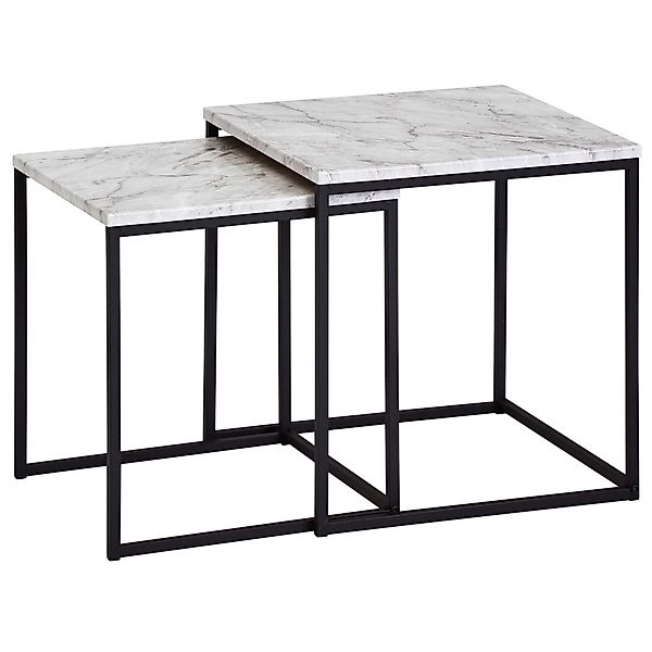 FINEBUY Satztisch FB53005 (2er Set Marmor günstig online kaufen