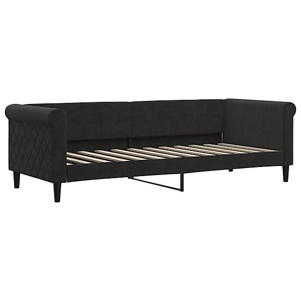 vidaXL Bett, Tagesbett Schwarz 80x200 cm Samt günstig online kaufen