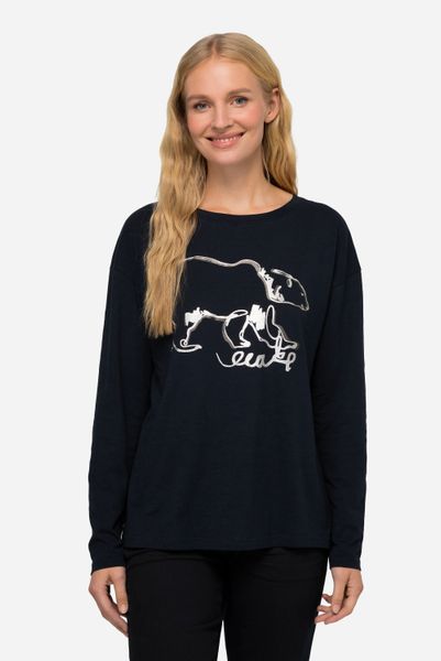 Laurasøn Longsleeve T-Shirt oversized Eisbär Rundhals günstig online kaufen
