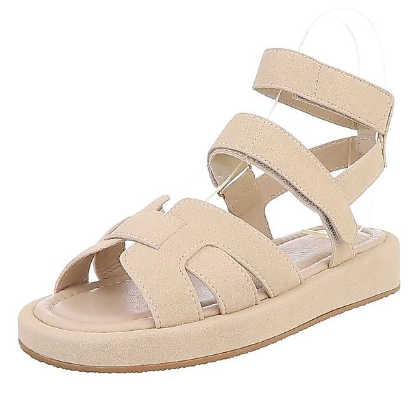 Ital-Design Bequeme Damen-Sandalen mit breiten Riemen günstig online kaufen