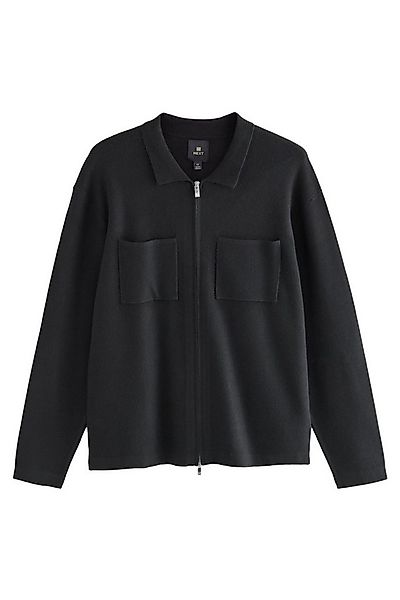 Next Strickjacke Regular Fit Premium Strick-Hemdjacke mit RV (1-tlg) günstig online kaufen