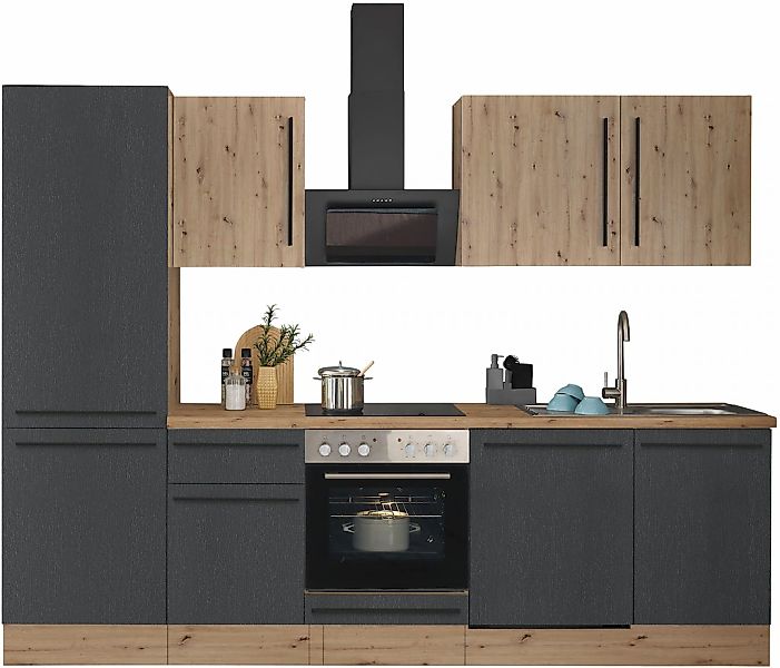 KOCHSTATION Küchenzeile "KS-Florida mit 38mm starker Arbeitsplatte" Breite günstig online kaufen