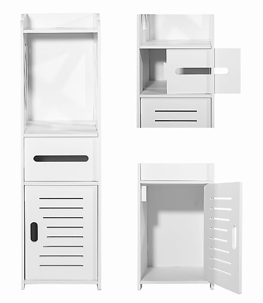 Home Collective Hochschrank Badezimmerschrank, Platzsparend, Schmal, günstig online kaufen