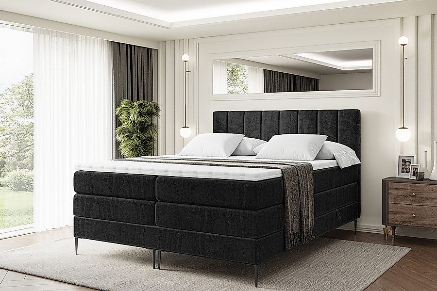 ALTDECOR Boxspringbett OTTA-F KING (Multipocket-Matratze H4, günstig online kaufen