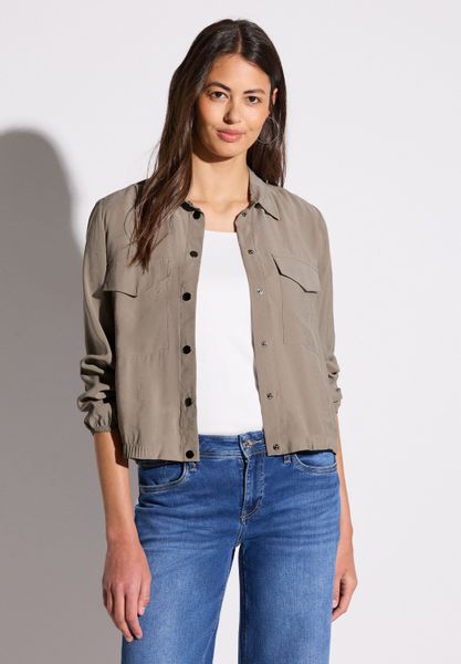 STREET ONE Langarmbluse mit Elastiksaum günstig online kaufen