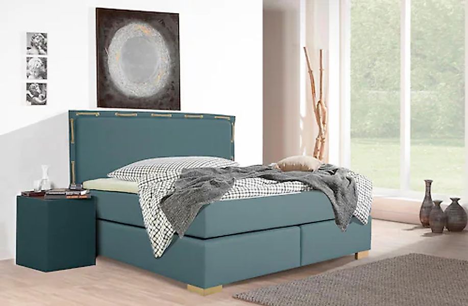 Home affaire Boxspringbett ""Marlou"" inkl. Topper, 3 Breiten, 3 Härtegrad- günstig online kaufen