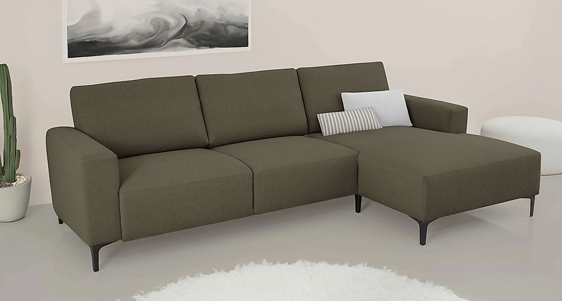 Home affaire Ecksofa "Tournon, L-Form, Breite 262 cm, Webstoff, Chenille", günstig online kaufen