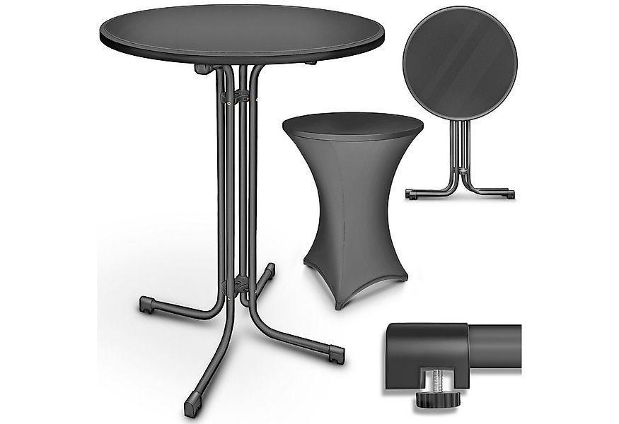 tillvex Stehtisch tillvex® Stehtisch klappbar Bistrotisch rund Partytisch G günstig online kaufen