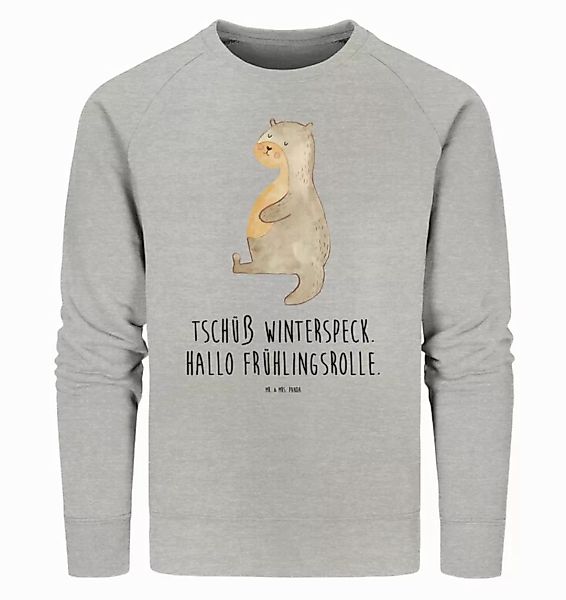 Mr. & Mrs. Panda Longpullover Größe S Otter Bauch - Heather Grey - Geschenk günstig online kaufen