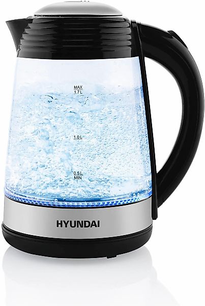 Hyundai Wasserkocher "VK180" 1,7 l 2200 W Licht- und Tonalarme, LED, automa günstig online kaufen