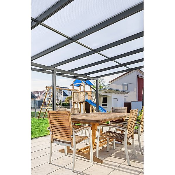 Gutta Terrassendach Premium Weiß Stegplatten PC Weiß Opal 10.140 mm x 5.060 günstig online kaufen