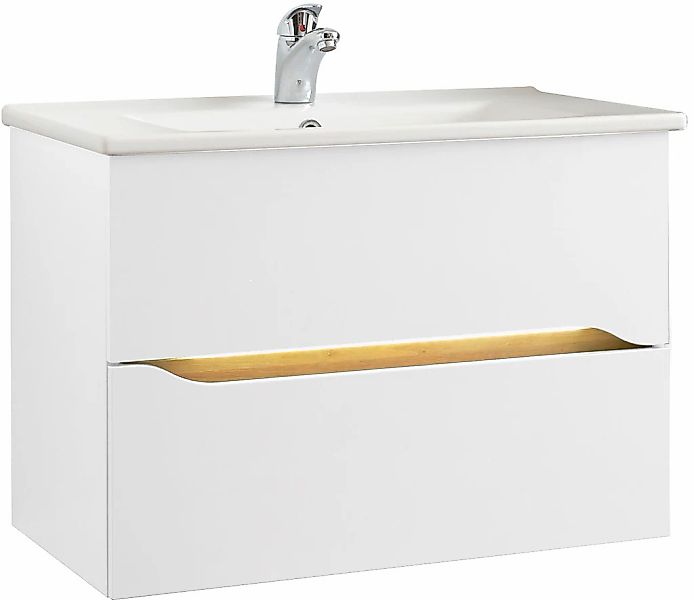 Saphir Badmöbel-Set "Quickset Keramikwaschtisch mit Unterschrank, 75 cm bre günstig online kaufen