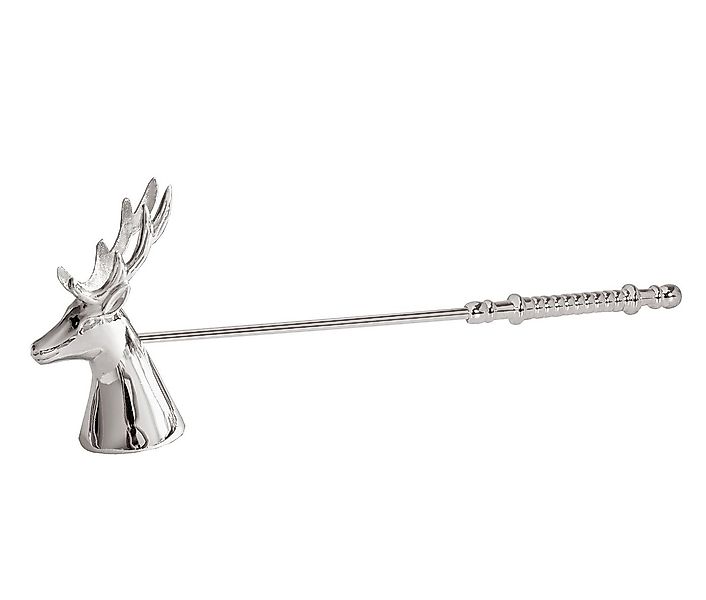 EDZARD Kerzenhalter Flammenlöscher Hirsch, Silber-Optik, edel versilbert mi günstig online kaufen