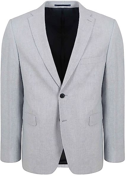 Suitable Blazer Leinen Streifen Hellblau - Größe 50 günstig online kaufen