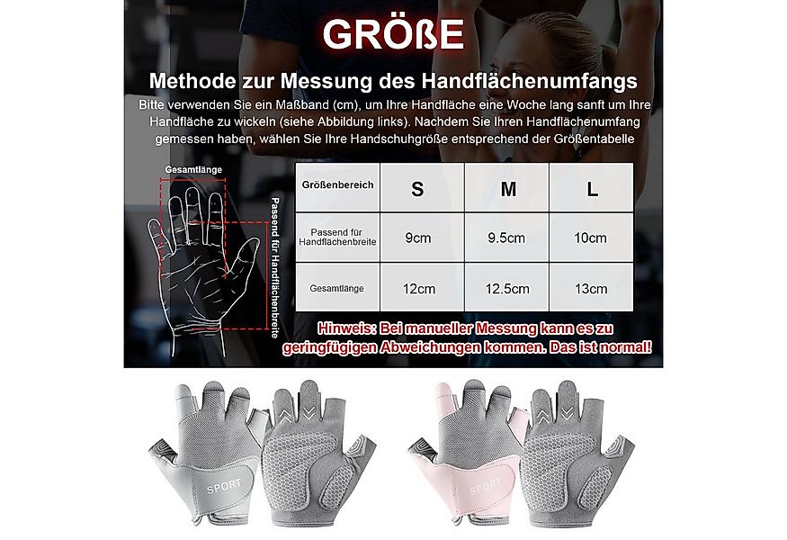 BTTO Hsch. Trainingshandschuhe Trainingshandschuhe für Frauen,Fitness Hands günstig online kaufen