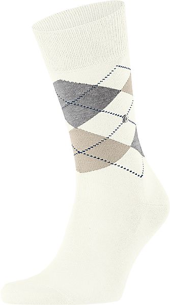 Burlington Manchester Socken Kariert Off-White 2049 - Größe 40-46 günstig online kaufen
