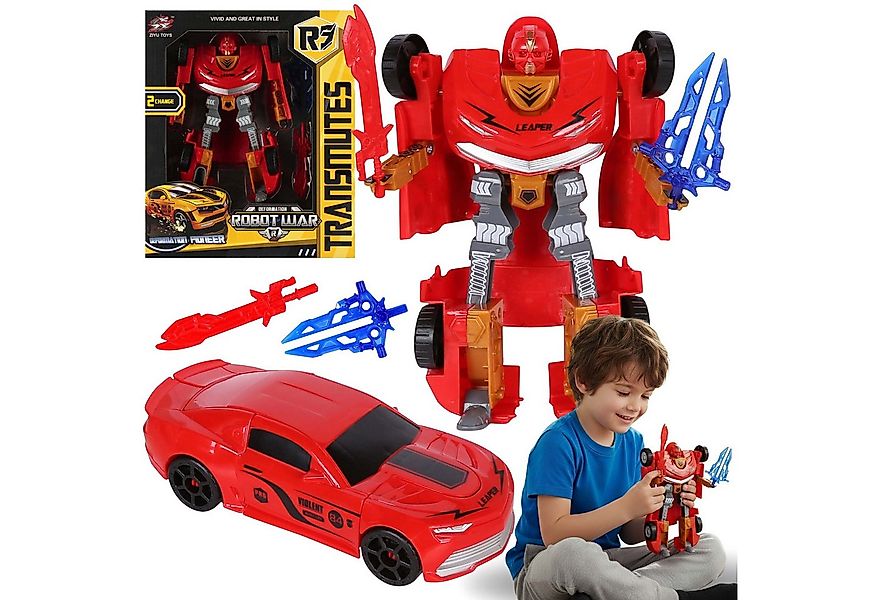 Sarcia.eu Spielzeug-Auto Roboter Auto 2in1, rotes Spielzeugauto für Jungen günstig online kaufen