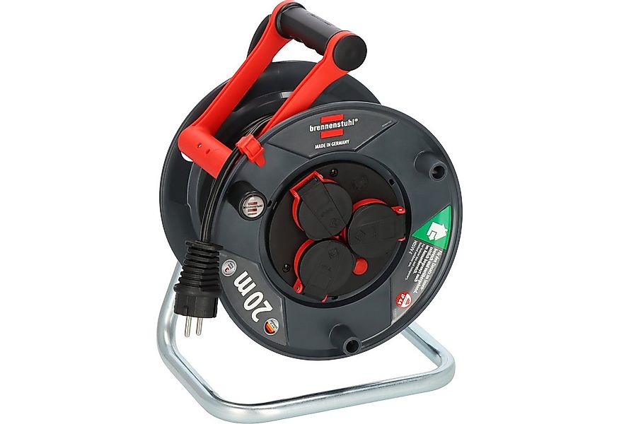 Brennenstuhl Garant V2 IP44 outdoor (Made in Germany) Kabeltrommel 3-fach ( günstig online kaufen