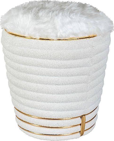 Kayoom Sitzhocker "Hocker Doric, trendiger Look, ästhetische Farbgebung, sc günstig online kaufen