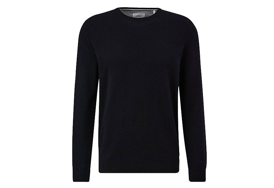s.Oliver Rundhalspullover Pullover (1-tlg) Rundhals-Ausschnitt, langarm, Lo günstig online kaufen