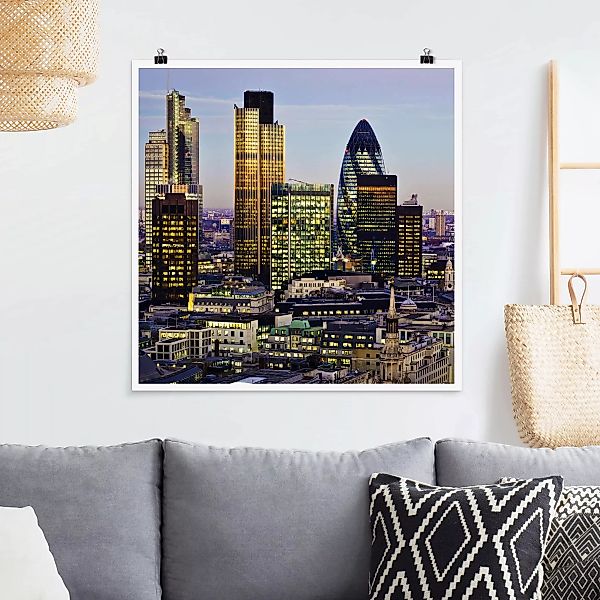 Poster - Quadrat London City günstig online kaufen