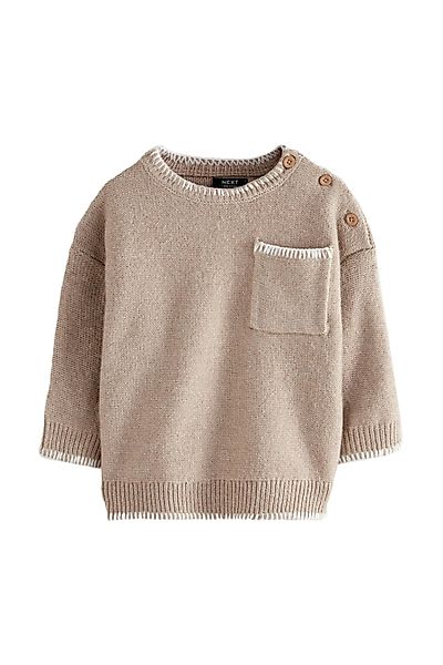 Next Rundhalspullover Gestrickter Rundhalspullover (1-tlg) günstig online kaufen