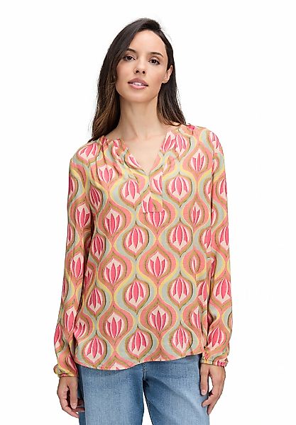 Cartoon Schlupfbluse "Cartoon Damen Casual-Bluse mit Muster" günstig online kaufen