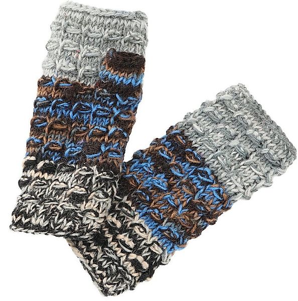 Guru-Shop Strickhandschuhe Handstulpen, gestrickte Wollstulpen aus Nepal -. günstig online kaufen