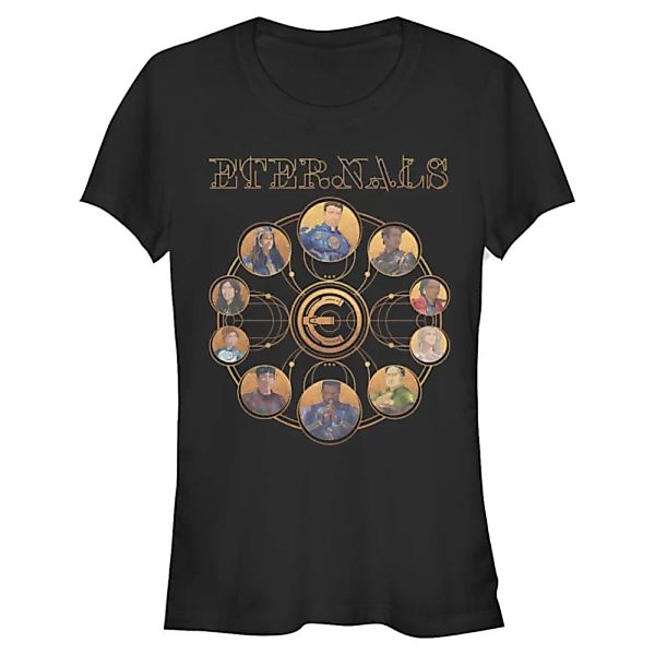 Marvel - Les Éternels - Gruppe Eternals Circular Gold - Frauen T-Shirt günstig online kaufen