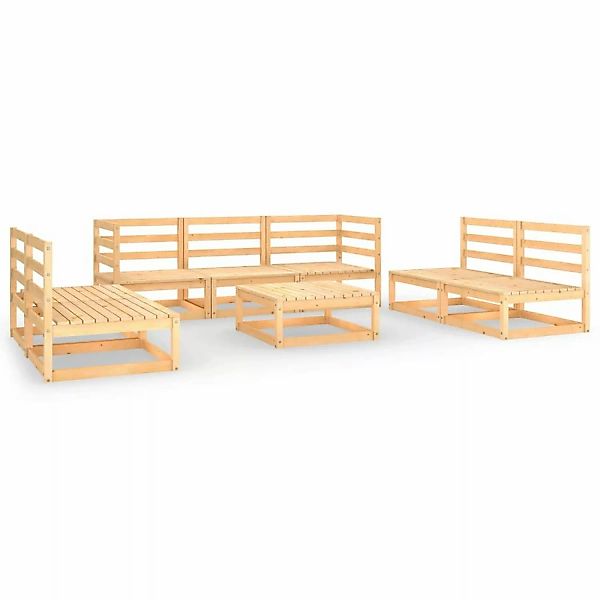 vidaXL 8-tlg Garten-Lounge-Set Massivholz Kiefer Modell 99 günstig online kaufen