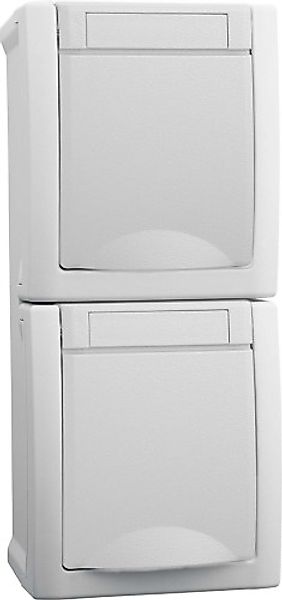 Panasonic Steckdose 2-fach senkrecht FR-AP weiß 90591186-DE - 90591186-DE günstig online kaufen