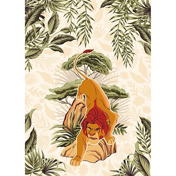 Komar Vlies Fototapete Lion King Long Live The King Mehrfarbig günstig online kaufen