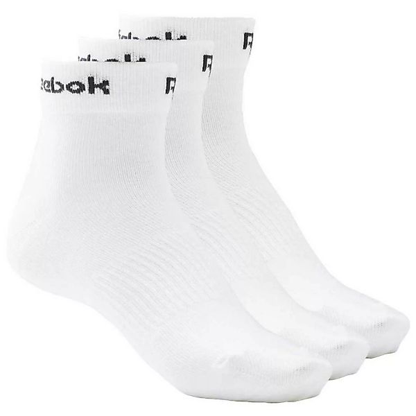 Reebok Active Core Ankle Socken 3 Paare EU 40-42 White günstig online kaufen