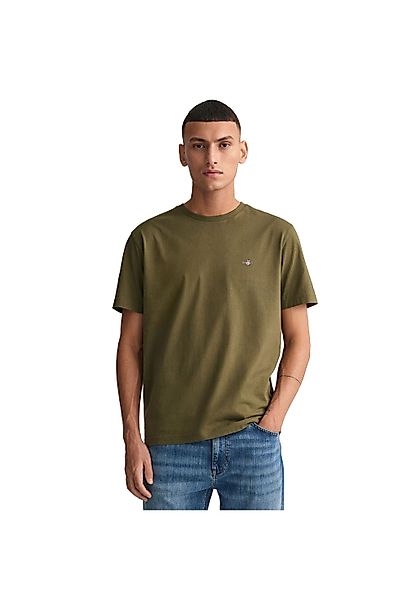Gant T-Shirt "SLIM SHIELD V-NECK T-SHIRT", mit einer kleinen Logostickerei günstig online kaufen