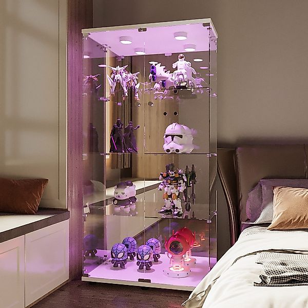 Furnishings Home Glasvitrine Vitrine Doppeltür Eckvitrine, günstig online kaufen