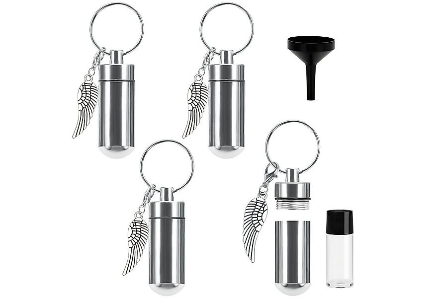 Belle Vous Schlüsselanhänger Silber Asche Anhänger - 4 Stück - 4,9 cm - Eng günstig online kaufen
